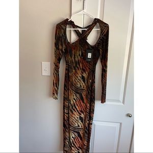 Fashion Nova velvet midi dress